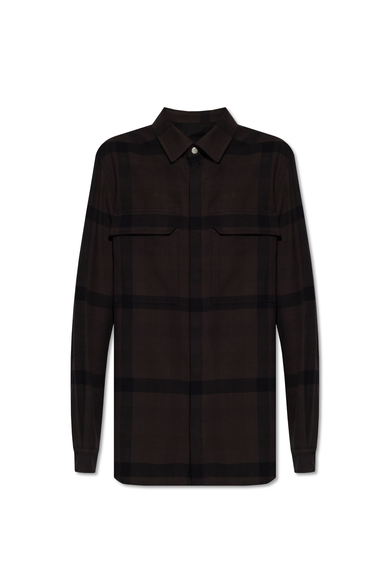 SchaferandweinerShops Japan - Brown 'Outershirt' checked SchaferandweinerShops Japan - Brown 'Outershirt' checked
